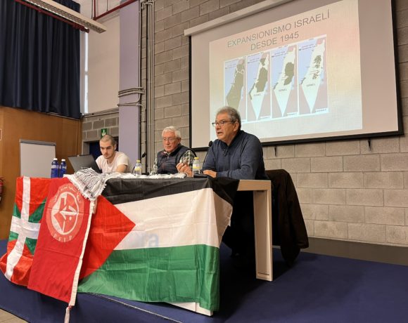 FPLPko delegazioak Europan Palestinako egoera eta erronken berri eman du Hego Euskal Herrian