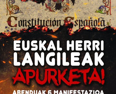 JARKI antolakunde iraultzaileak antolatutako abenduaren 6ko manifestazioko hitzaldia